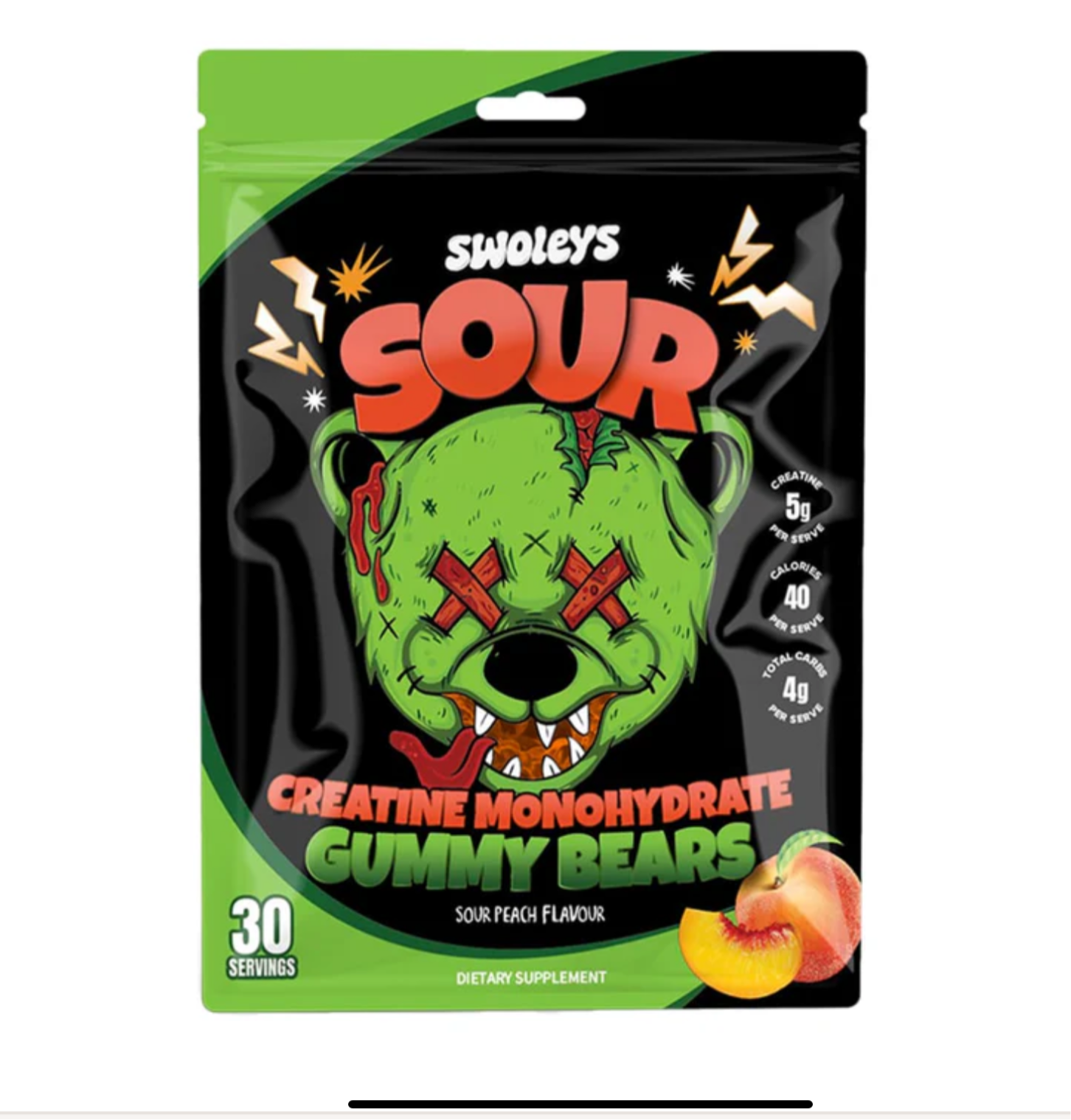 SWOLEYS SOUR CREATINE GUMMY BEARS