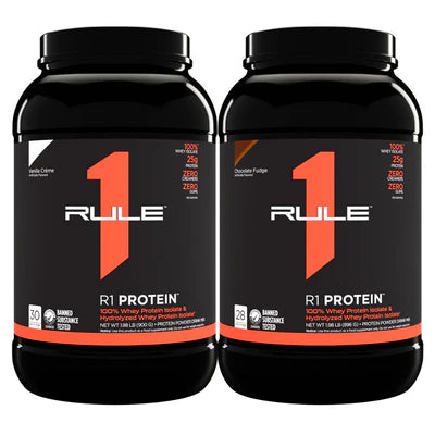 RULE1 PROTEIN ISOLATE TWIN PACK - Pumpin' Iron Nowra