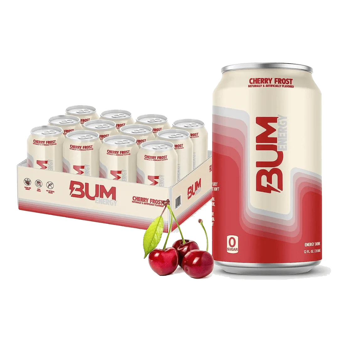 BUM ENERGY RTD - 12 PACK - ENERGY DRINK - GREAT FOR PRE WORKOUT