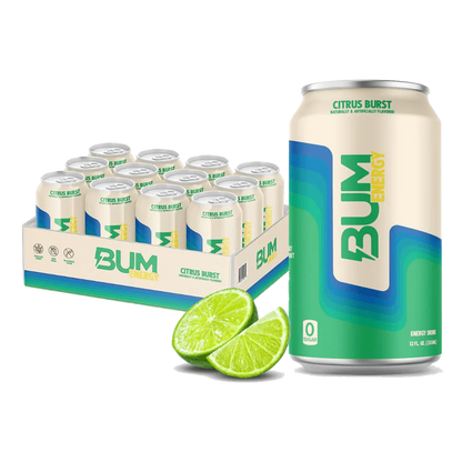 BUM ENERGY RTD - 12 PACK - ENERGY DRINK - GREAT FOR PRE WORKOUT