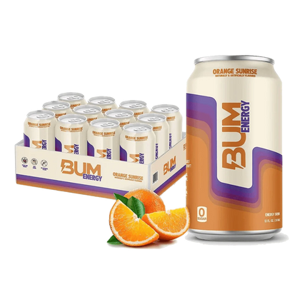 BUM ENERGY RTD - 12 PACK - ENERGY DRINK - GREAT FOR PRE WORKOUT