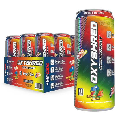 EHP LABS OXYSHRED ULTRA ENERGY CAN - 12 PACK - GREAT FOR PRE WORKOUT