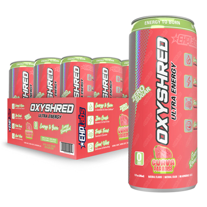 EHP LABS OXYSHRED ULTRA ENERGY CAN - 12 PACK - GREAT FOR PRE WORKOUT