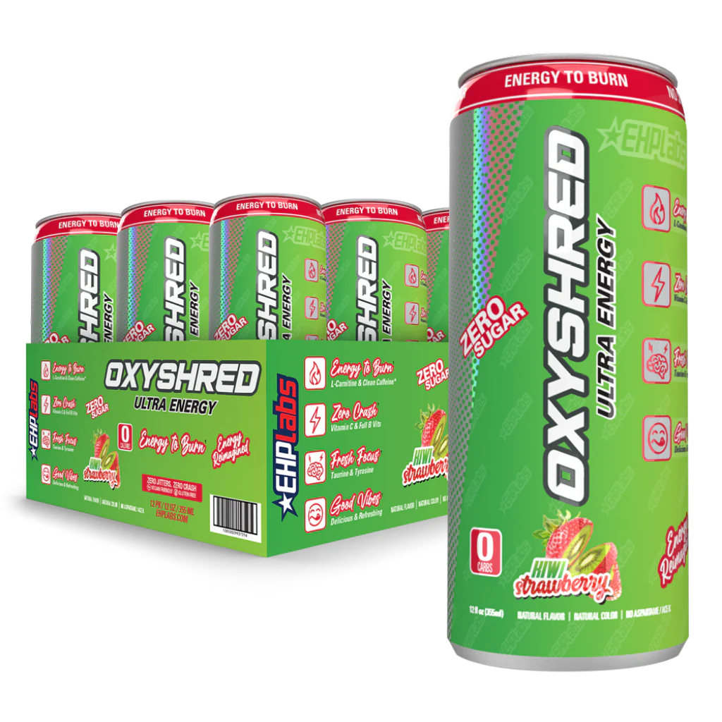 EHP LABS OXYSHRED ULTRA ENERGY CAN - 12 PACK - GREAT FOR PRE WORKOUT