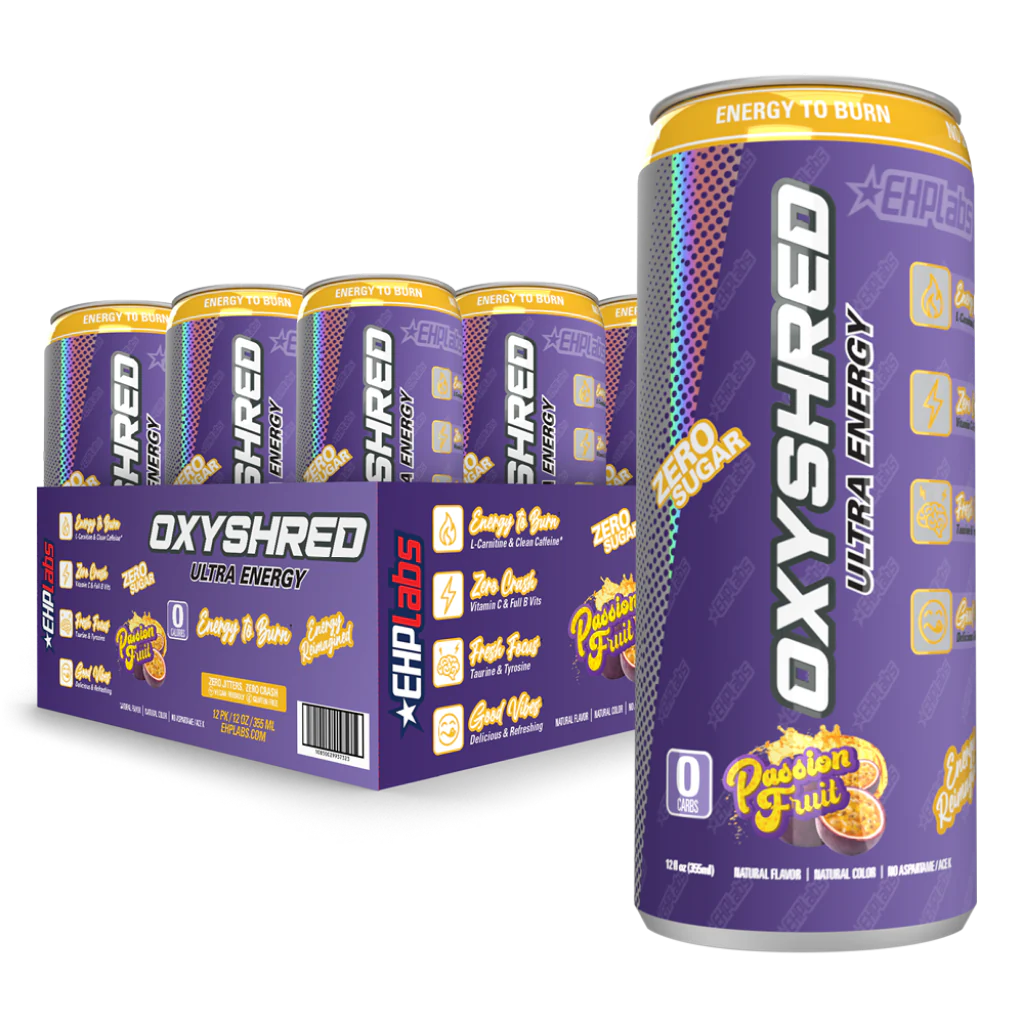 EHP LABS OXYSHRED ULTRA ENERGY CAN - 12 PACK - GREAT FOR PRE WORKOUT