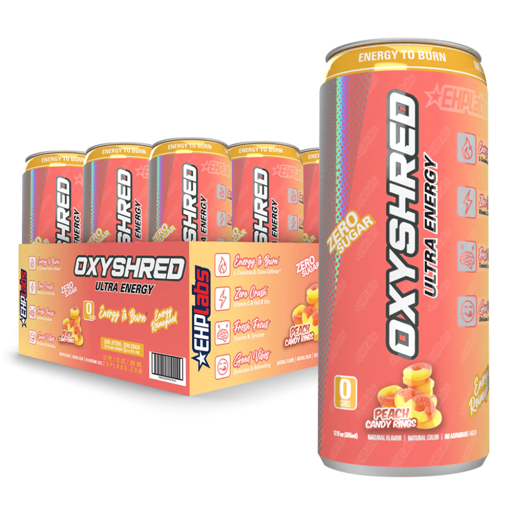 EHP LABS OXYSHRED ULTRA ENERGY CAN - 12 PACK - GREAT FOR PRE WORKOUT