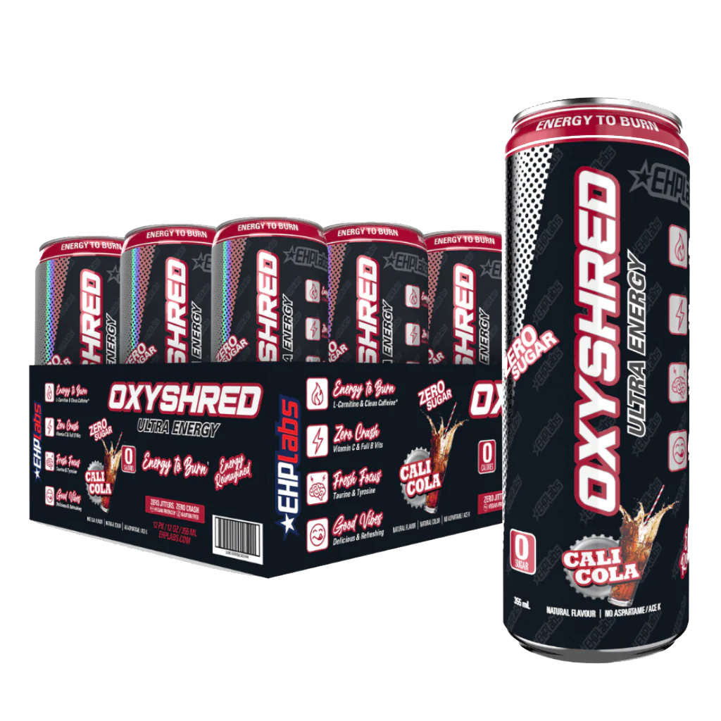 EHP LABS OXYSHRED ULTRA ENERGY CAN - 12 PACK - GREAT FOR PRE WORKOUT