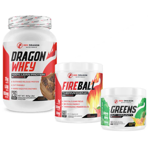 DRAGON WHEY + FIREBALL PINK GRAPEFRUIT + GREENS - Pumpin' Iron Nowra