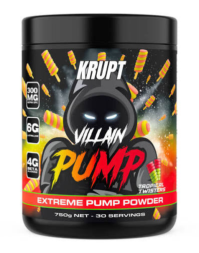 KRUPT VILLAIN PUMP + FREE MASSAGE GUN