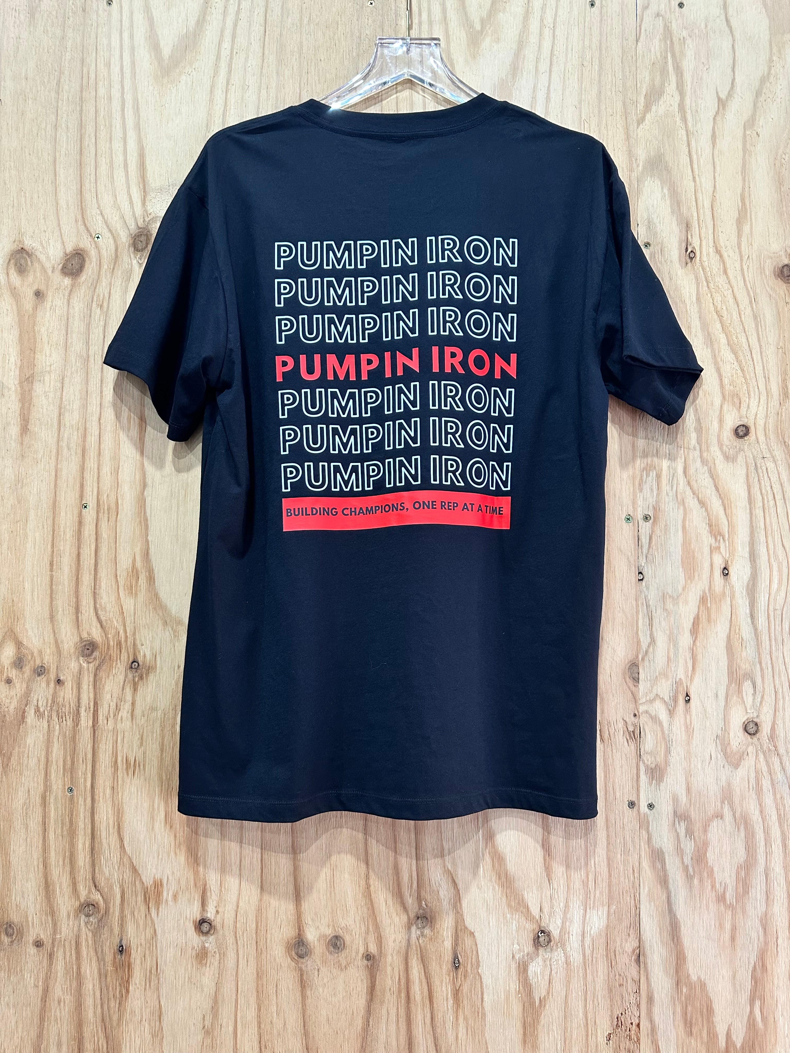 PUMPIN' T-SHIRT - MENS RED pre order 2 weeks approx