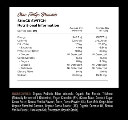 SWITCH NUTRITION SNACK SWITCH - Pumpin' Iron Nowra