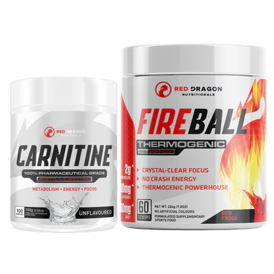 RED DRAGON FIREBALL + CARNITINE STACK - Pumpin' Iron Nowra