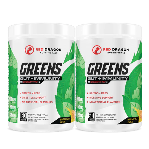 RED DRAGON NUTRITIONALS GREENS 60 Serve Twin Pack - Pumpin' Iron Nowra