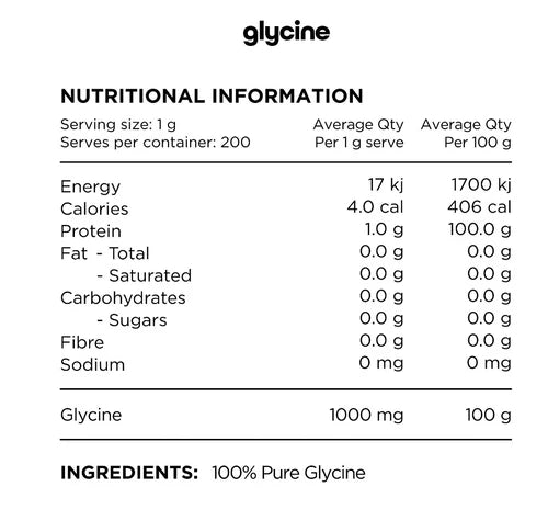 SWITCH NUTRITION GLYCINE - Pumpin' Iron Nowra