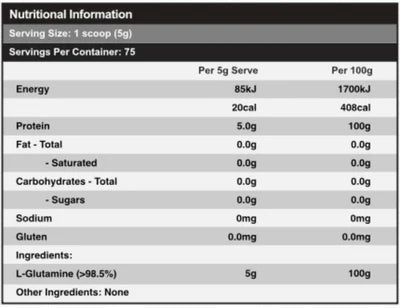 RED DRAGON NUTRITIONALS GLUTAMINE - Pumpin' Iron Nowra