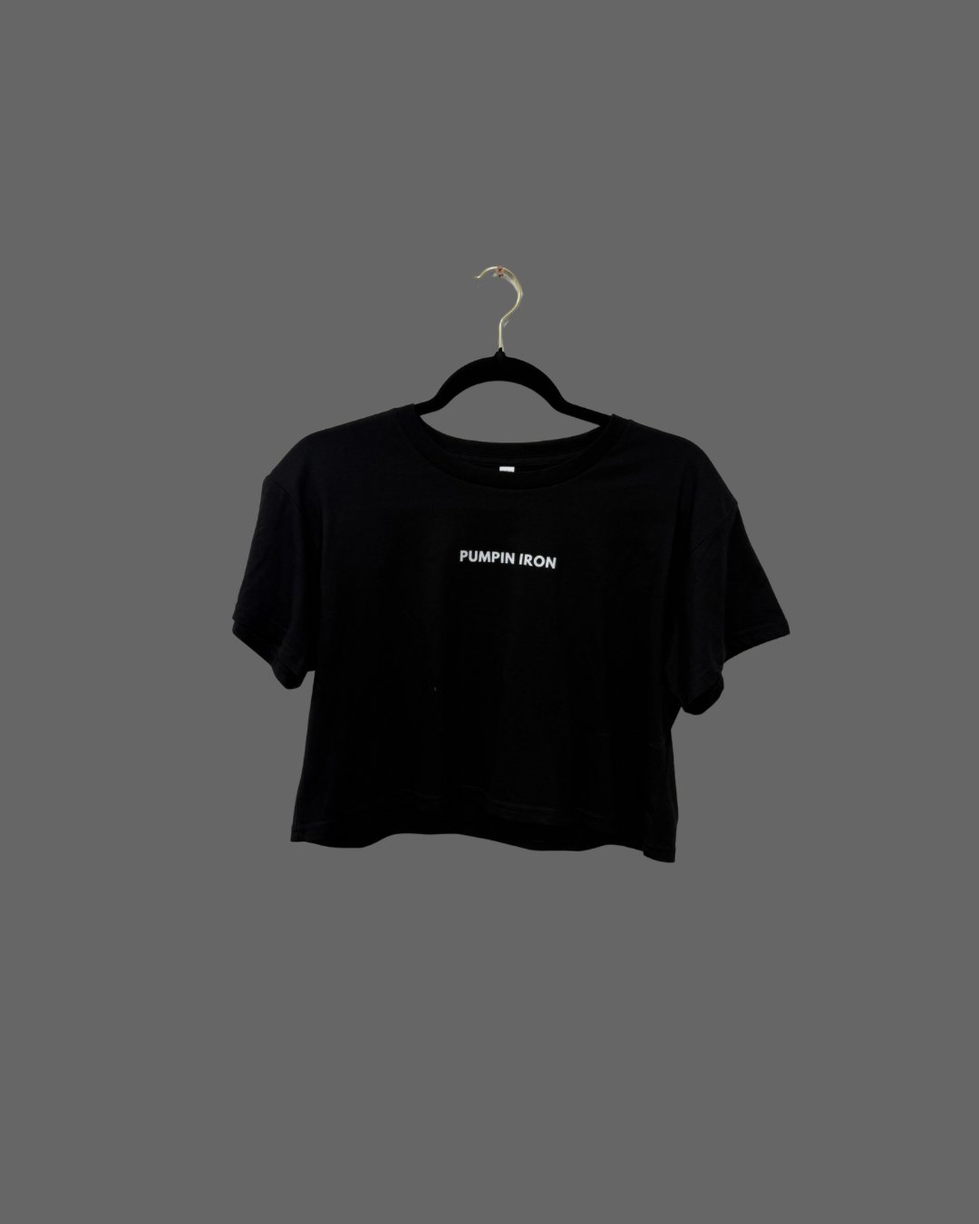 PUMPIN' IRON CROPPED TEE