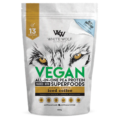 WHITE WOLF VEGAN PEA PROTEIN - Pumpin' Iron Nowra