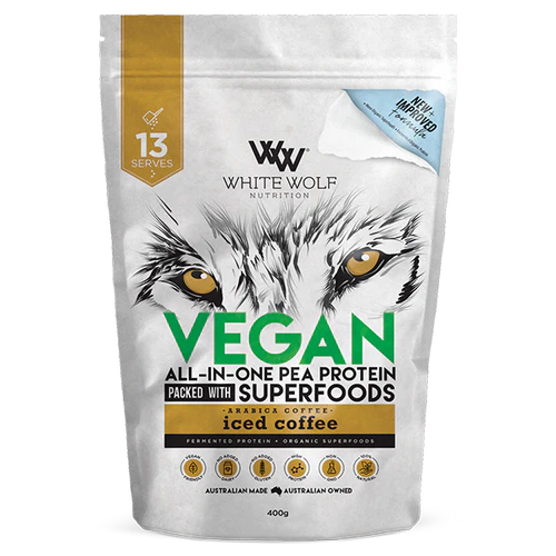 WHITE WOLF VEGAN PEA PROTEIN - Pumpin' Iron Nowra