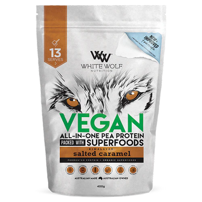 WHITE WOLF VEGAN PEA PROTEIN - Pumpin' Iron Nowra