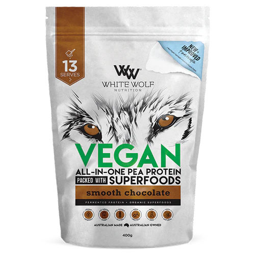 WHITE WOLF VEGAN PEA PROTEIN - Pumpin' Iron Nowra