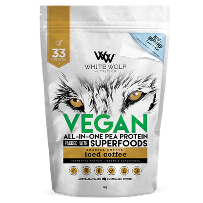 WHITE WOLF VEGAN PEA PROTEIN - Pumpin' Iron Nowra