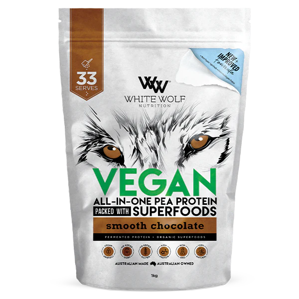 WHITE WOLF VEGAN PEA PROTEIN - Pumpin' Iron Nowra