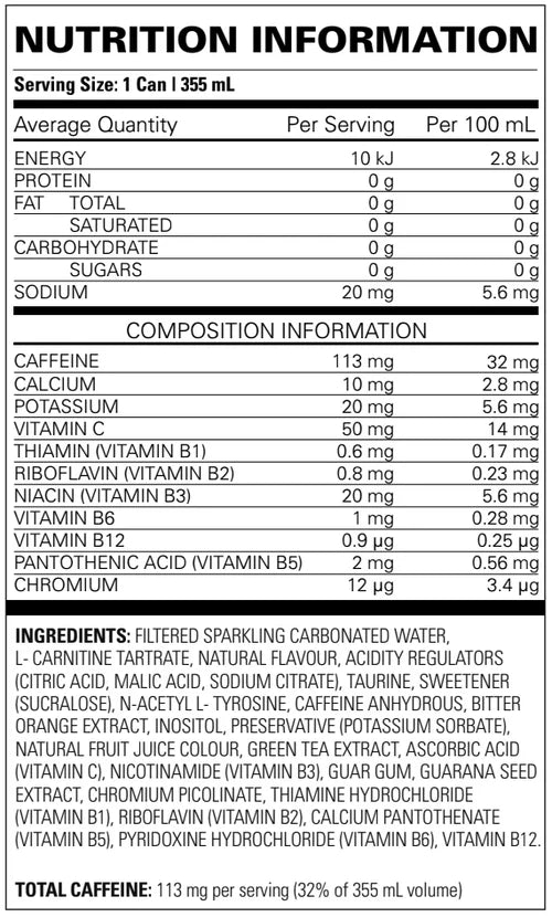 EHP LABS OXYSHRED ULTRA ENERGY CAN - Pumpin' Iron Nowra