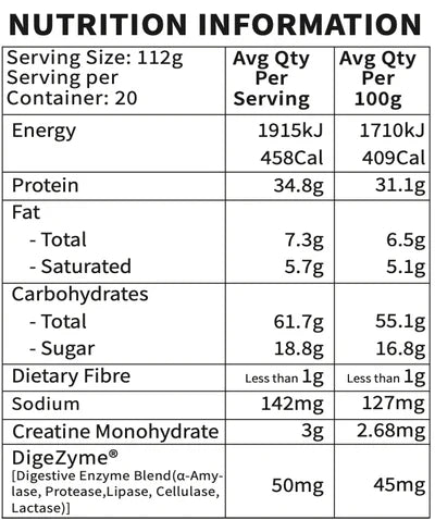 MAGIC SPORTS NUTRITION MAGIC MASS - Pumpin' Iron Nowra